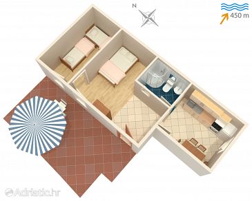 Apartment A-1088-b - Apartments Marina (Trogir) - 1088