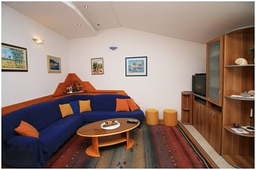 Living room Rogoznica, Living room u smještaju tipa apartment, dostupna klima i WIFI.