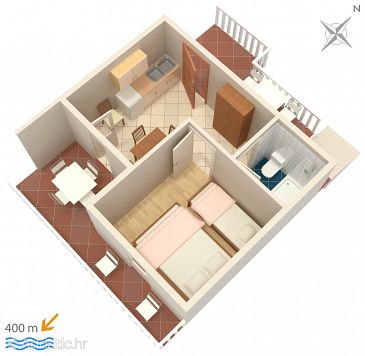 Apartment A-111-d - Apartments Sveta Nedilja (Hvar) - 111