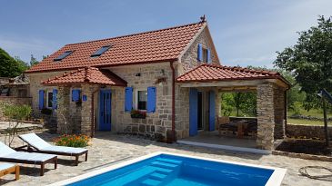 Property - Vacation Rentals 11688 Property Puljane (Krka) - Accommodation 11688 - Vacation Rentals with pebble beach.