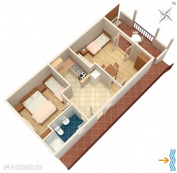 Apartment A-117-a - Apartments Mudri Dolac (Hvar) - 117