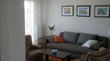 Obývací pokoj Pula, Obývací pokoj u smještaju tipa apartment, dostupna klima i WIFI.