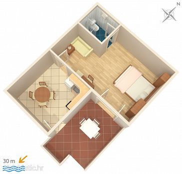 Apartment A-2016-a - Apartments Supetarska Draga - Gornja (Rab) - 2016