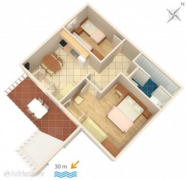 Apartment A-2016-b - Apartments Supetarska Draga - Gornja (Rab) - 2016