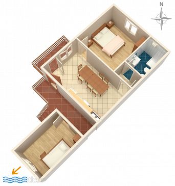 Apartment A-202-c - Apartments Caska (Pag) - 202