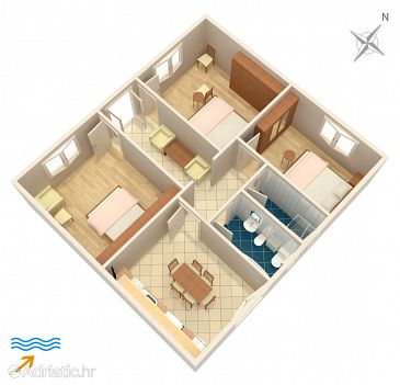 Apartment A-2020-a - Apartments Supetarska Draga - Donja (Rab) - 2020