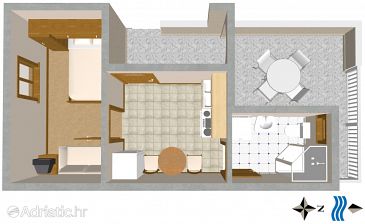 Apartment A-2030-b - Apartments Slatine (Čiovo) - 2030