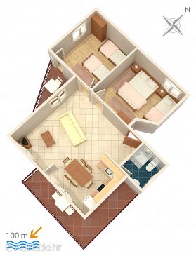 Apartment A-2095-c - Apartments Vinišće (Trogir) - 2095
