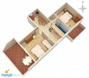 Apartment A-211-b - Apartments Novalja (Pag) - 211
