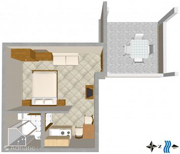Studio flat AS-2114-a - Apartments and Rooms Cavtat (Dubrovnik) - 2114