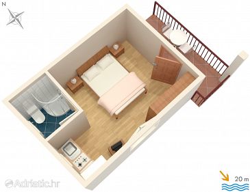 Studio flat AS-2137-a - Apartments and Rooms Molunat (Dubrovnik) - 2137