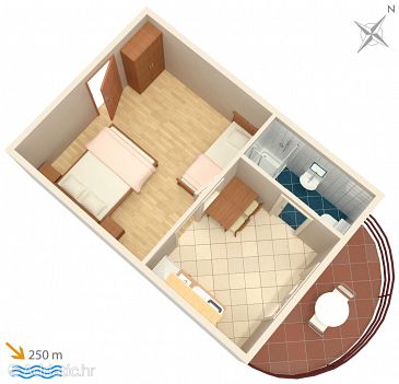 Studio flat AS-217-a - Apartments and Rooms Pag (Pag) - 217