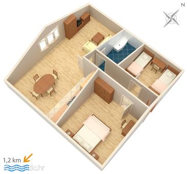 Apartment A-2177-c - Apartments Orašac (Dubrovnik) - 2177