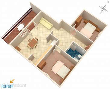 Apartment A-219-c - Apartments Prižba (Korčula) - 219