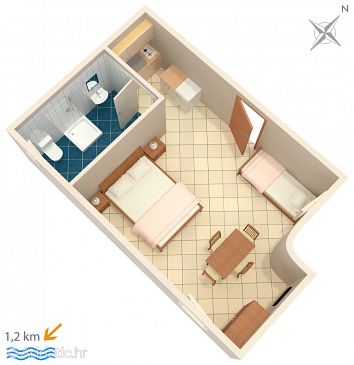 Studio flat AS-2226-a - Apartments Rovinj (Rovinj) - 2226