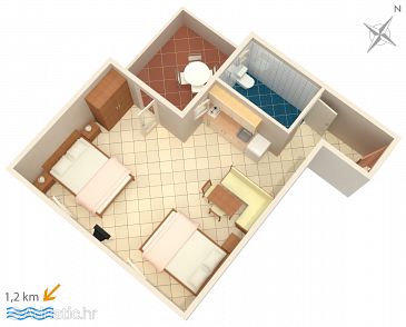 Studio flat AS-2226-b - Apartments Rovinj (Rovinj) - 2226