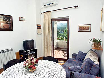 Living room Ičići, Living room u smještaju tipa apartment.