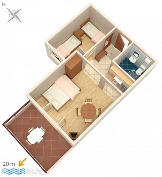Apartment A-2354-a - Apartments Crikvenica (Crikvenica) - 2354