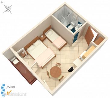 Studio flat AS-2389-d - Apartments and Rooms Crikvenica (Crikvenica) - 2389