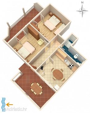Apartment A-2392-b - Apartments Selce (Crikvenica) - 2392