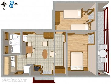 Apartment A-2402-a - Apartments Jadranovo (Crikvenica) - 2402
