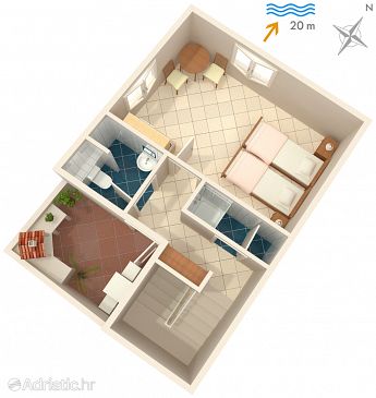 Studio flat AS-2432-b - Apartments and Rooms Komiža (Vis) - 2432