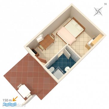Studio flat AS-2470-b - Apartments Vis (Vis) - 2470