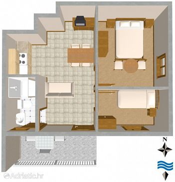 Apartment A-2477-a - Apartments Vis (Vis) - 2477