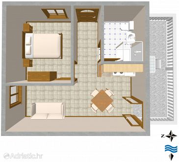 Apartment A-2478-b - Apartments Rukavac (Vis) - 2478
