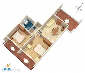 Apartment A-2494-a - Apartments Mali Lošinj (Lošinj) - 2494
