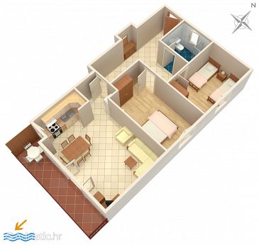 Apartment A-2528-b - Apartments Umag (Umag) - 2528