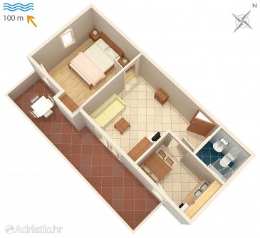 Apartment A-2534-a - Apartments Karigador (Novigrad) - 2534
