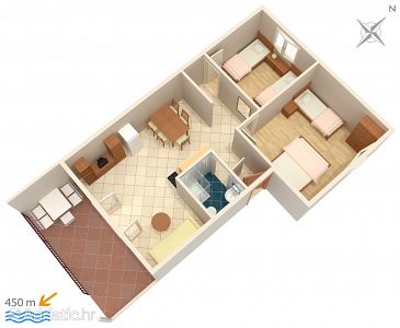 Plan Novigrad, Plan u smještaju tipa apartment, WIFI.