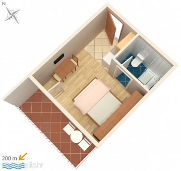 Studio flat AS-2599-a - Apartments Makarska (Makarska) - 2599