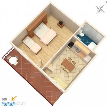Apartment A-2608-a - Apartments Baška Voda (Makarska) - 2608