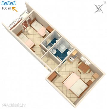 Apartment A-2617-a - Apartments Podaca (Makarska) - 2617