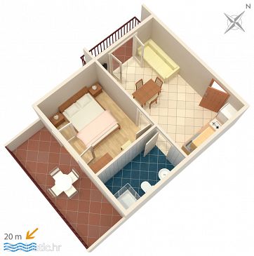 Apartment A-2637-b - Apartments Zaostrog (Makarska) - 2637