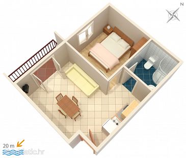 Apartment A-2637-c - Apartments Zaostrog (Makarska) - 2637
