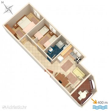 Apartment A-2658-d - Apartments Tučepi (Makarska) - 2658