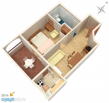 Apartment A-2670-b - Apartments Drašnice (Makarska) - 2670