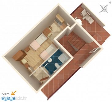 Studio flat AS-2671-b - Apartments Bratuš (Makarska) - 2671
