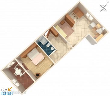 Apartment A-2699-d - Apartments Tučepi (Makarska) - 2699