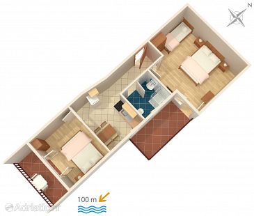 Apartment A-2742-b - Apartments Pisak (Omiš) - 2742