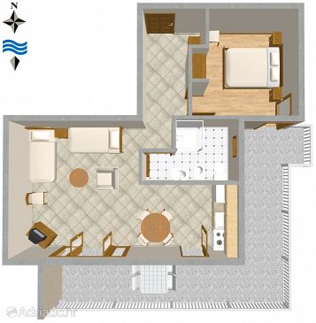 Apartment A-2743-b - Apartments Pisak (Omiš) - 2743