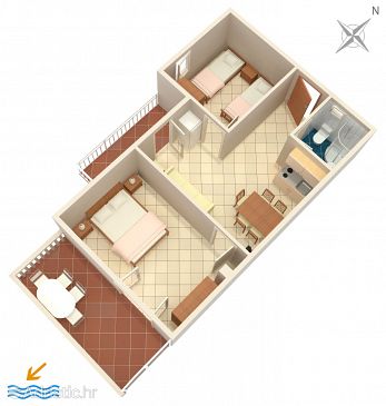 Apartment A-2754-f - Apartments Mimice (Omiš) - 2754