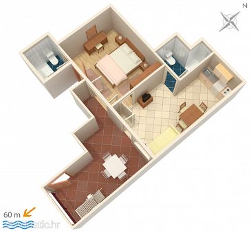 Apartment A-2756-d - Apartments Baška Voda (Makarska) - 2756