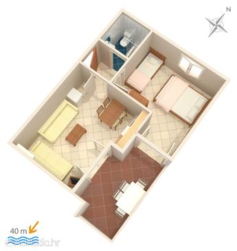 Apartment A-2767-b - Apartments Duće (Omiš) - 2767
