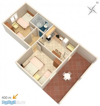 Apartment A-2801-b - Apartments Duće (Omiš) - 2801