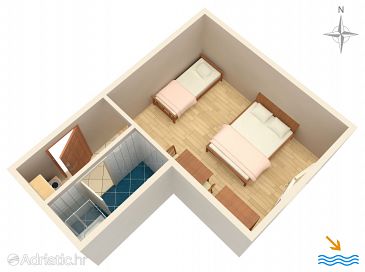 Studio flat AS-2810-c - Apartments Orij (Omiš) - 2810
