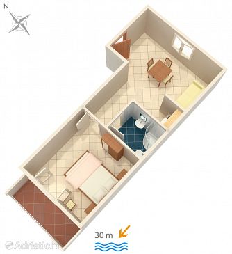 Apartment A-2816-a - Apartments Zaostrog (Makarska) - 2816